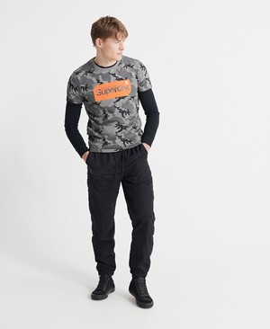 Superdry Surplus Track Férfi Nadrág Fekete | YJSCK6192